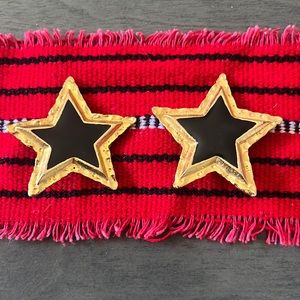 Vintage ESCADA star Clip on star earrings ( very rare find)